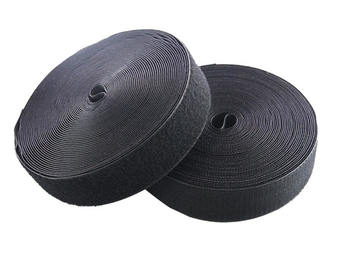 25MM 70% nylon 30% polyester with okeo-tex standard 100 certificate black and white hook and loop fastener